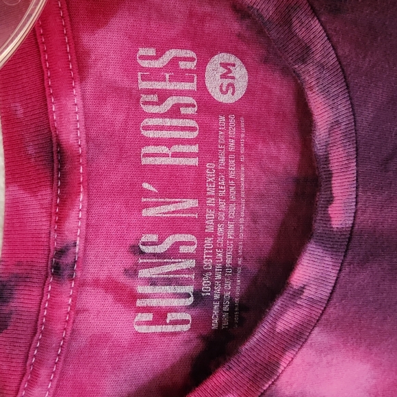GUNS N' ROSES Appetite for Destruction Red Black TIE DYE T-Shirt - Picture 2 of 5